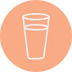Glass of water icon